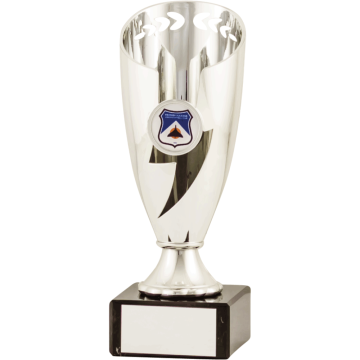 All Activity with Bright Silver Abstract Top and 1" Centre Trim Marble Base in 3 sizes