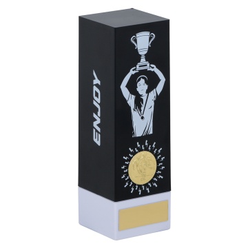 FEMALE FOOTBALL NOVA TOWER BLACK/WHITE 6.25" (160MM)