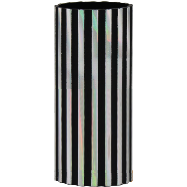 Silver /Black 40mm diameter Cut Aluminium Tube 4 sizes