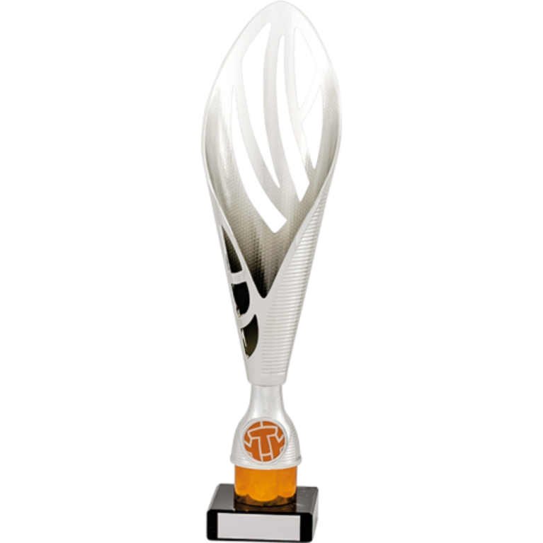 All Activity with Bright Silver Top with Orange Trim on Marble Base in 4 sizes