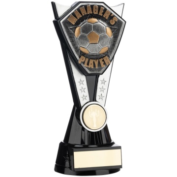 Two Tone  Stand Ant.Silver and Black Football Managers Player 4 sizes