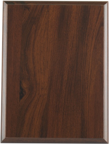 Wooden Plaque with Strut in Walnut Finish 9 sizes